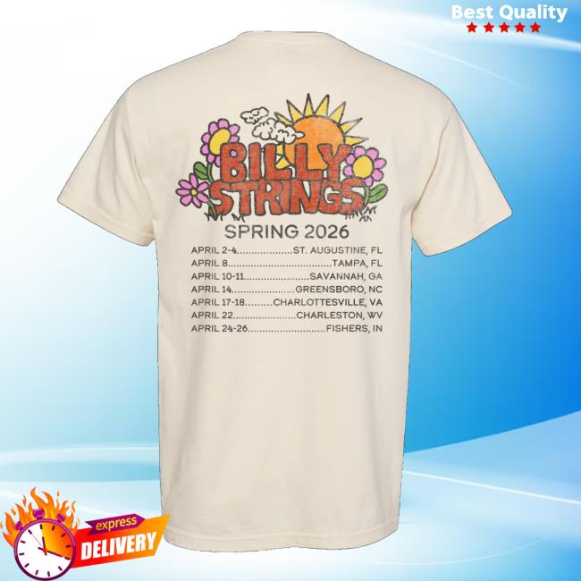Billy Strings Store Merch Sunshine Shirt With Dates (Hailey Miller Beiden) 3 Billy Strings Store Merch Sunshine Shirt With Dates (Hailey Miller Beiden)