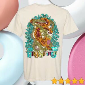 Billy Strings Store Merch Tiger Battle Tee With Dates Matt Trievel
