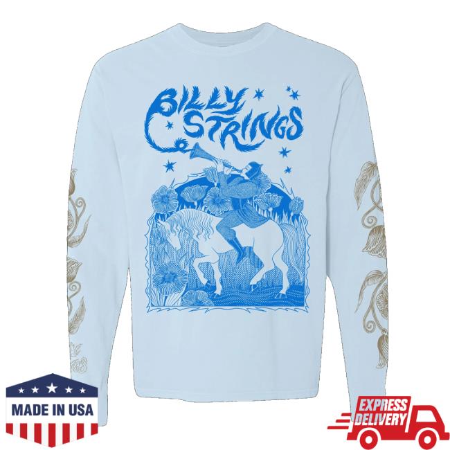 Billy Strings Store Merch Troubadour Long Sleeve Tee With Dates (Anna Degnbol) 3 Billy Strings Store Merch Troubadour Long Sleeve Tee With Dates (Anna Degnbol)
