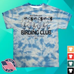 Bird Collective Merch Shop Birding Club Tie Dye Tee