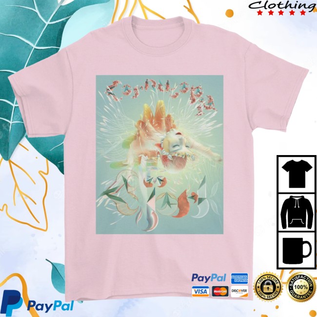 Bjork Merch Official Cornucopia T-Shirt Dark Pink