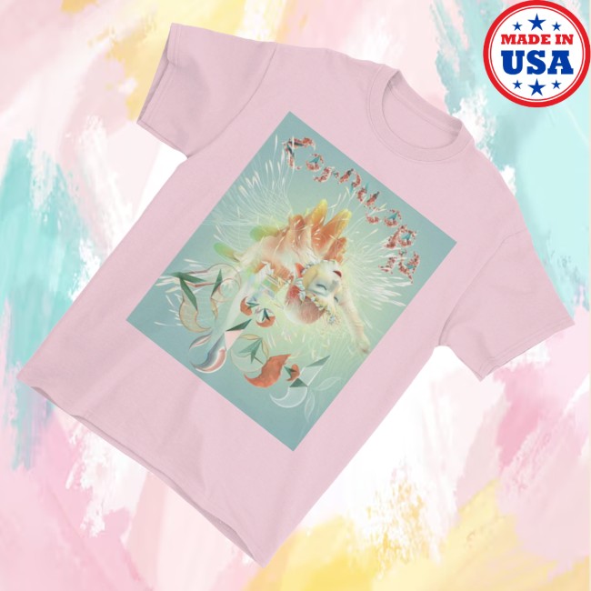 Bjork Merch Official Cornucopia T-Shirt Dark Pink