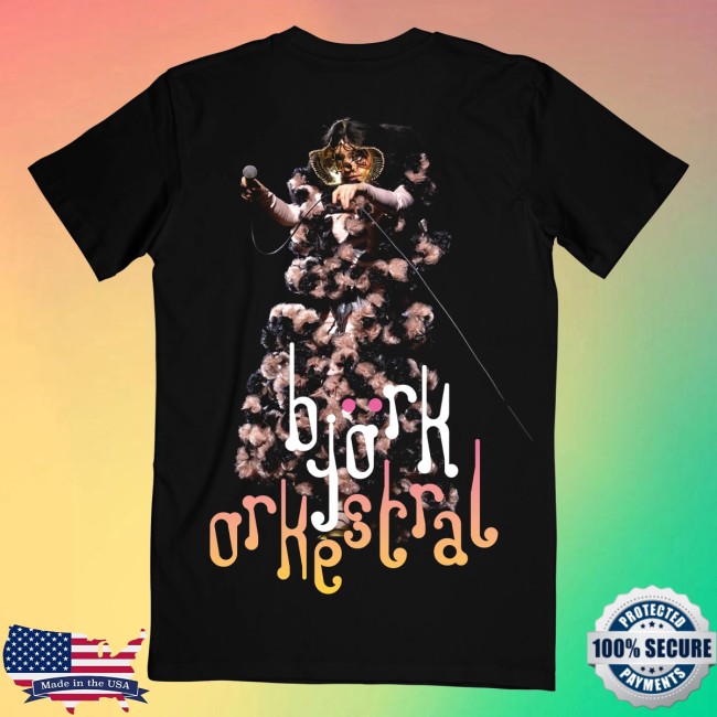 Bjork Merch Official Orkestral T-Shirt Black