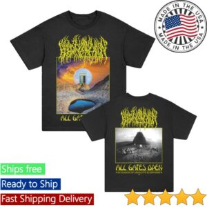 Blood Incantation Store Merch All Gates Open Album Cover Shirt (Black)