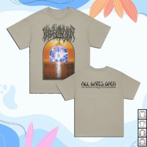 Blood Incantation Store Merch All Gates Open Back Cover Shirt