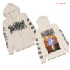 Blood Incantation Store Merch All Gates Open Back Cover Zip Up Hoodie
