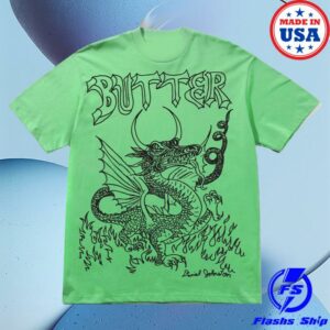 Boardertown Merch Shop Store Butter Goods X Daniel Johnston Dragon Tee