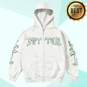 Boardertown Merch Shop Store Butter Goods X Daniel Johnston Thirteen Zip Thru Hood