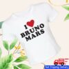 Bruno Mars Merch Shop Store I Heart Bruno Mars White Tee
