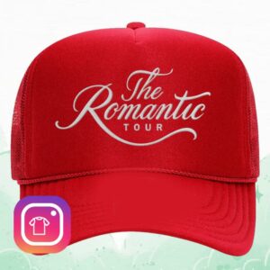 Bruno Mars Merch Shop Store The Romantic Tour Hat Red