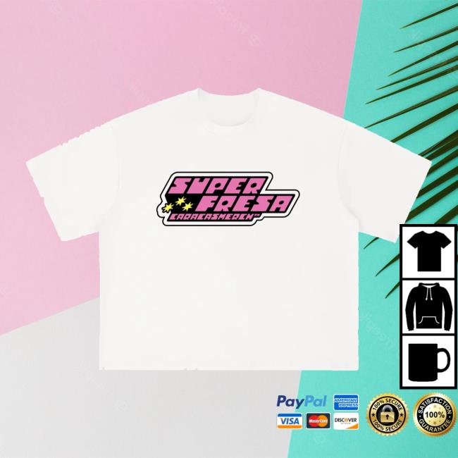 Caracas Merch Shop Store Super Fresa White Boxy Tee Shirt