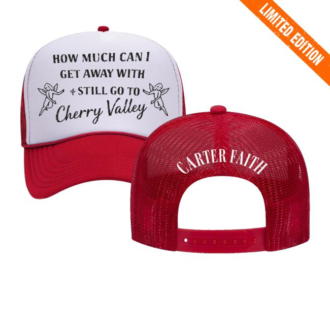 Carter Faith Store Merch Cherry Valley Cherub Hat 5 Carter Faith Store Merch Cherry Valley Cherub Hat