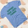 Charlie Hustle Merch Shop Store Shop Support Your Local Farmer Blue Tee