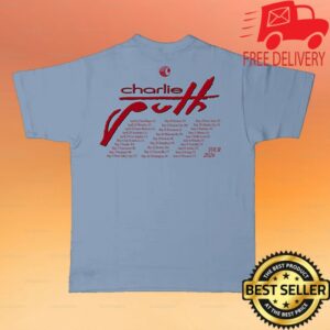 Charlie Puth Store Merch Charlie Puth 2026 Tour Blue Shirt