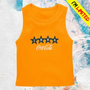 Coca-Cola Store Merch Coca-Cola 1886 Yellow Women's Tank Top