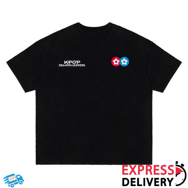 Complex Store Merch Vandy The Pink X Netflix's Kpop Demon Hunters X Mcdonald's Flower Logo Derpy Shirt 3 Complex Store Merch Vandy The Pink X Netflix's Kpop Demon Hunters X Mcdonald's Flower Logo Derpy Shirt