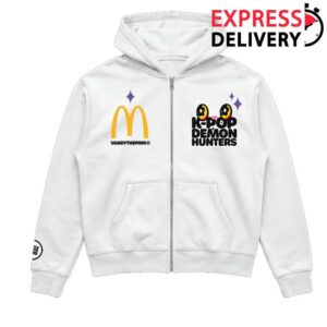 Complex Store Merch Vandy The Pink X Netflix's Kpop Demon Hunters X Mcdonald's Logo Full Zip Hoodie