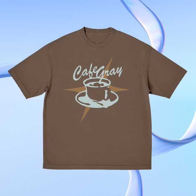 Conan Gray Store Merch Cafe Gray Brown Shirt