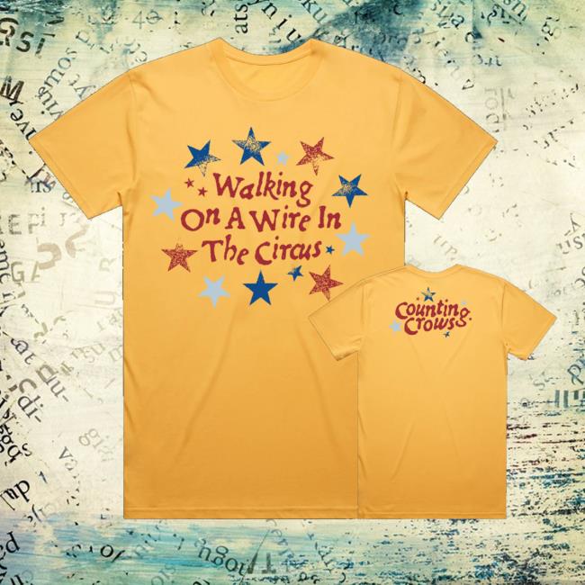 Counting Crows Store Merch Walking On A Wire Shirt