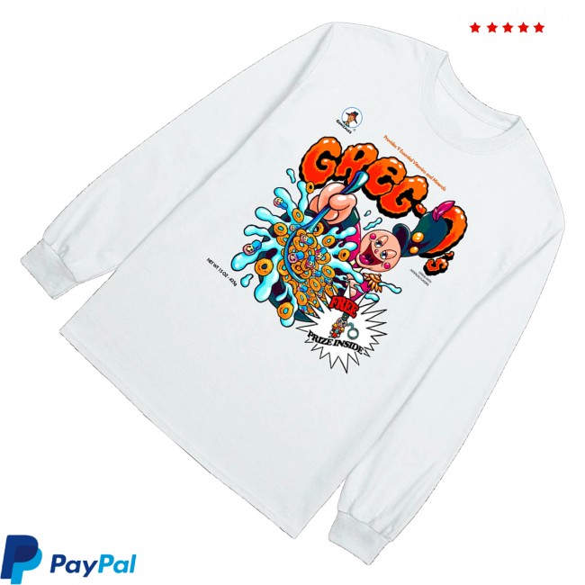 Danny Gonzalez Merch Store Greg-O's White Crewneck Sweatshirt