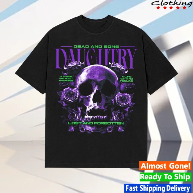 Daughtry Store Merch Purple Skull Shirt