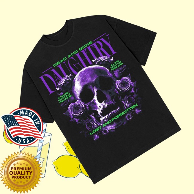 Daughtry Store Merch Purple Skull Shirt