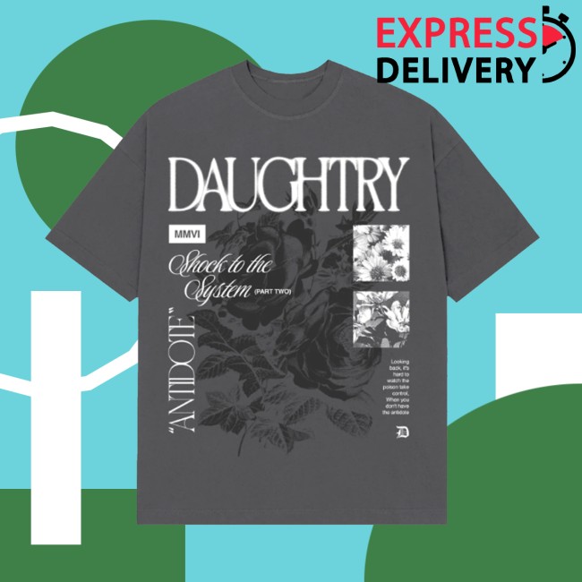 Daughtry Store Merch Shock To The System Grey Shirt