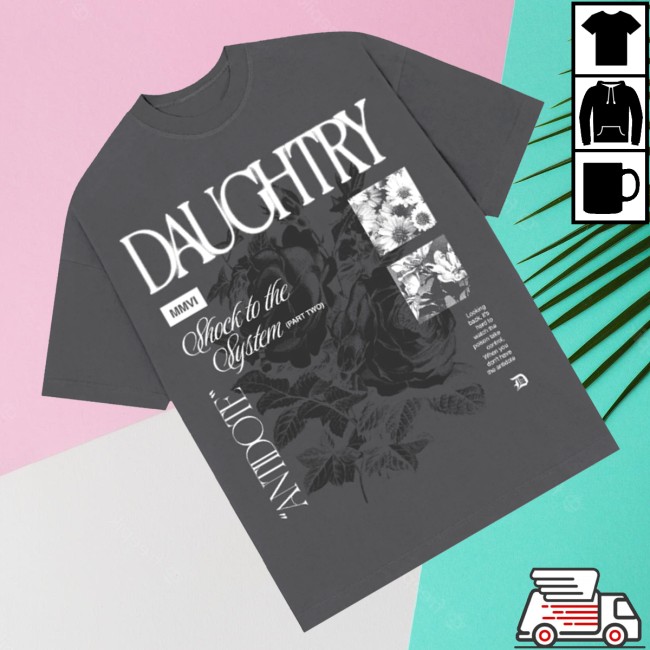 Daughtry Store Merch Shock To The System Grey Shirt