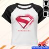 Dc Shop Merch Supergirl 2026 Movie Women's Micro Rib Raglan Baby Tee S-Shield