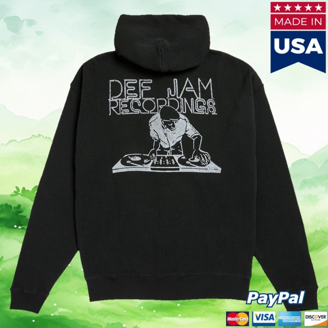 Def Jam Shop Merch Dj Lightweight Zip Up Hoodie