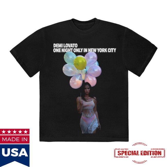 Demi Lovato Store Merch One Night Only In New York City Exclusive Balloon Shirt