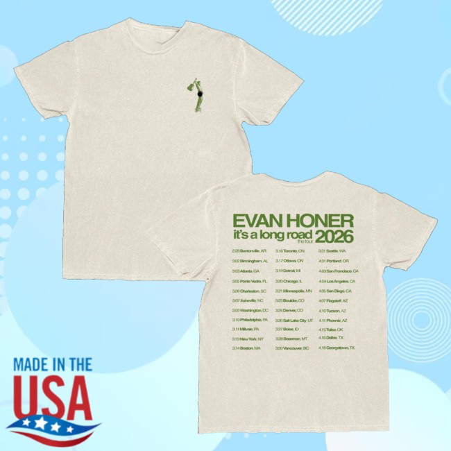 Evan Honer Merch Store Long Road Spring 2026 Tour Tee