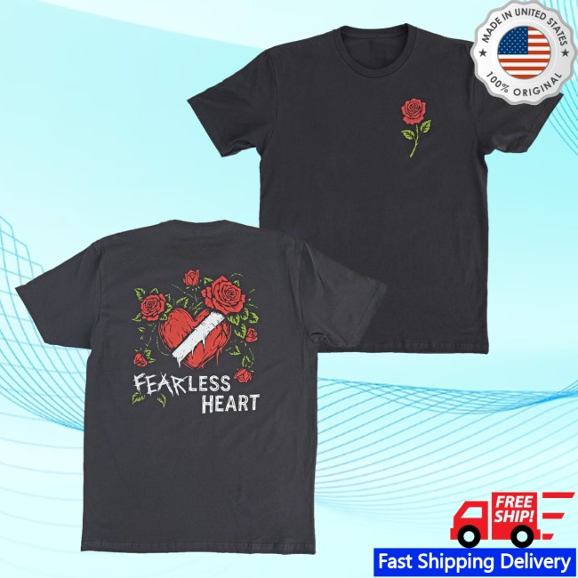 Fear Gear Merch Store Fearless Heart T-Shirt Black