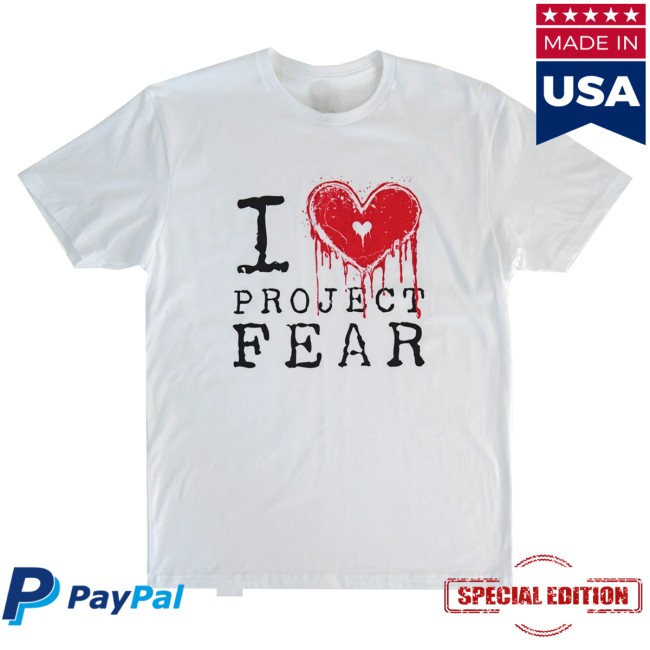Fear Gear Merch Store I Heart Project Fear T-Shirt White