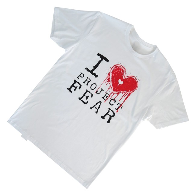 Fear Gear Merch Store I Heart Project Fear T-Shirt White