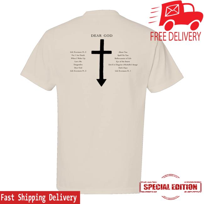 Fearless Records Store Merch The Pretty Reckless Cross Track List Shirt