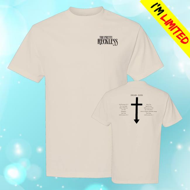 Fearless Records Store Merch The Pretty Reckless Cross Track List Shirt