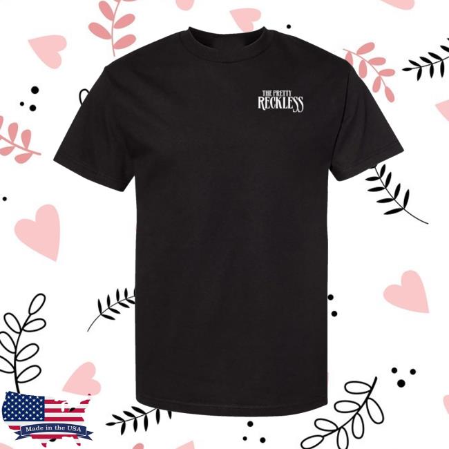 Fearless Records Store Merch The Pretty Reckless Dear God Stencil Black Shirt