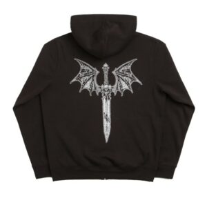 Flatspot Store Merch Dungeon Night Wing Full Zip Hoodie