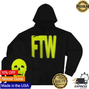 Freak The World Merch Shop Neon Logo Hoodie (Black)