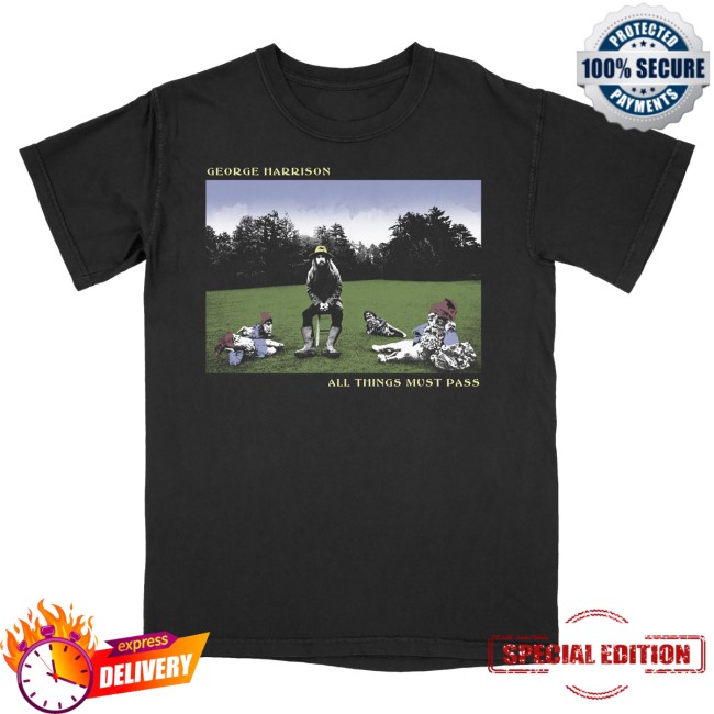 George Harrison Merch Store All Things Must Pass Black T-Shirt 2 George Harrison Merch Store All Things Must Pass Black T-Shirt