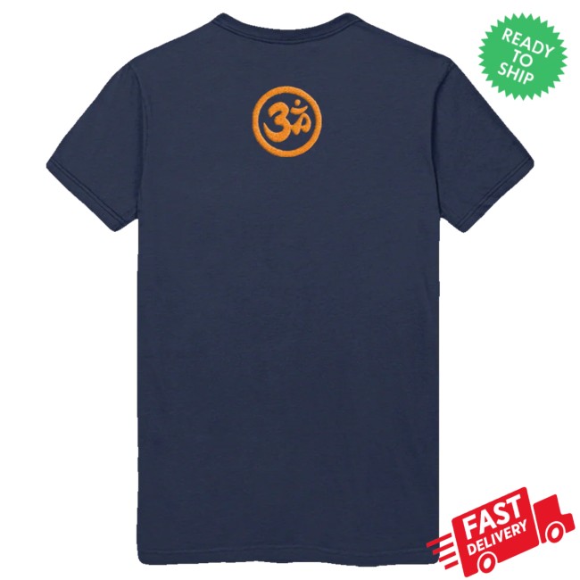 George Harrison Merch Store Extra Texture Flocking Navy T-Shirt 4 George Harrison Merch Store Extra Texture Flocking Navy T-Shirt