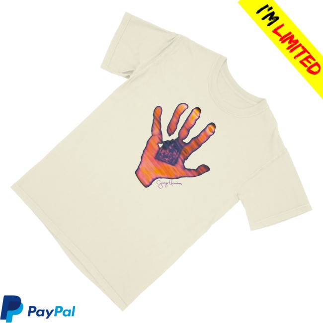 George Harrison Merch Store Living In The Material World Ivory Hand T-Shirt