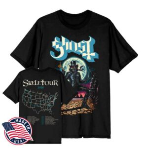 Ghost Merch Shop Store Western Emeritus Tour Itin Tee