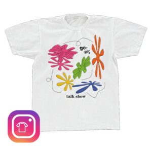 Go-Go's Merch Store Talk Show Floral T-Shirt