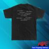 Gracie Abrams Store Merch The Secret Of Us Deluxe Tour Black Dateback Shirt