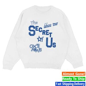 Gracie Abrams Store Merch The Secret Of Us Deluxe White Tour Crewneck