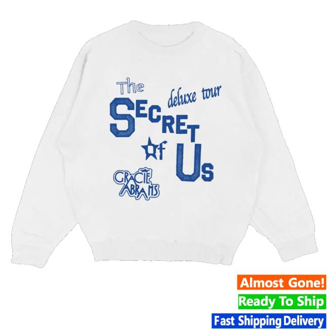 Gracie Abrams Store Merch The Secret Of Us Deluxe White Tour Crewneck 2 Gracie Abrams Store Merch The Secret Of Us Deluxe White Tour Crewneck