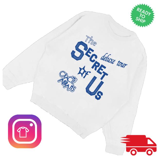 Gracie Abrams Store Merch The Secret Of Us Deluxe White Tour Crewneck 3 Gracie Abrams Store Merch The Secret Of Us Deluxe White Tour Crewneck