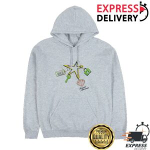 Gracie Abrams Store Merch California License Plate Charm Popup Grey Hoodie